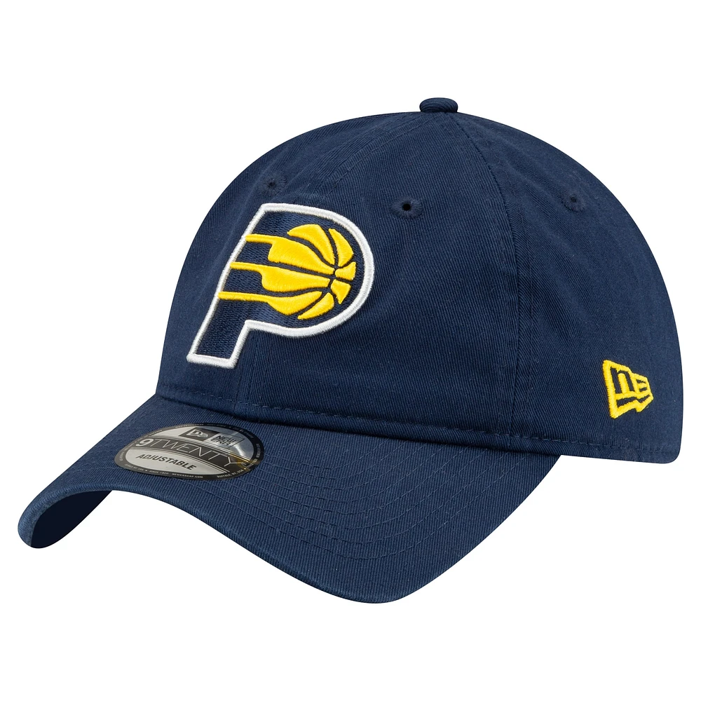 Men's New Era Navy Indiana Pacers Team 2.0 9TWENTY Adjustable Hat