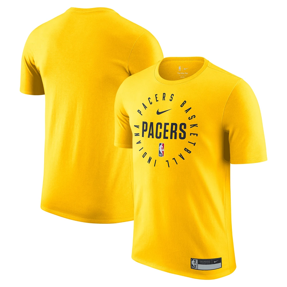 T-shirt de performance d'entraînement sur le terrain Nike Gold Indiana Pacers 2024/25 Legend pour homme