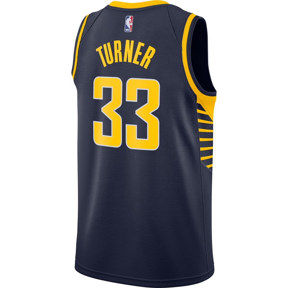 Men's Nike Myles Turner Navy Indiana Pacers Swingman Jersey - Icon Edition