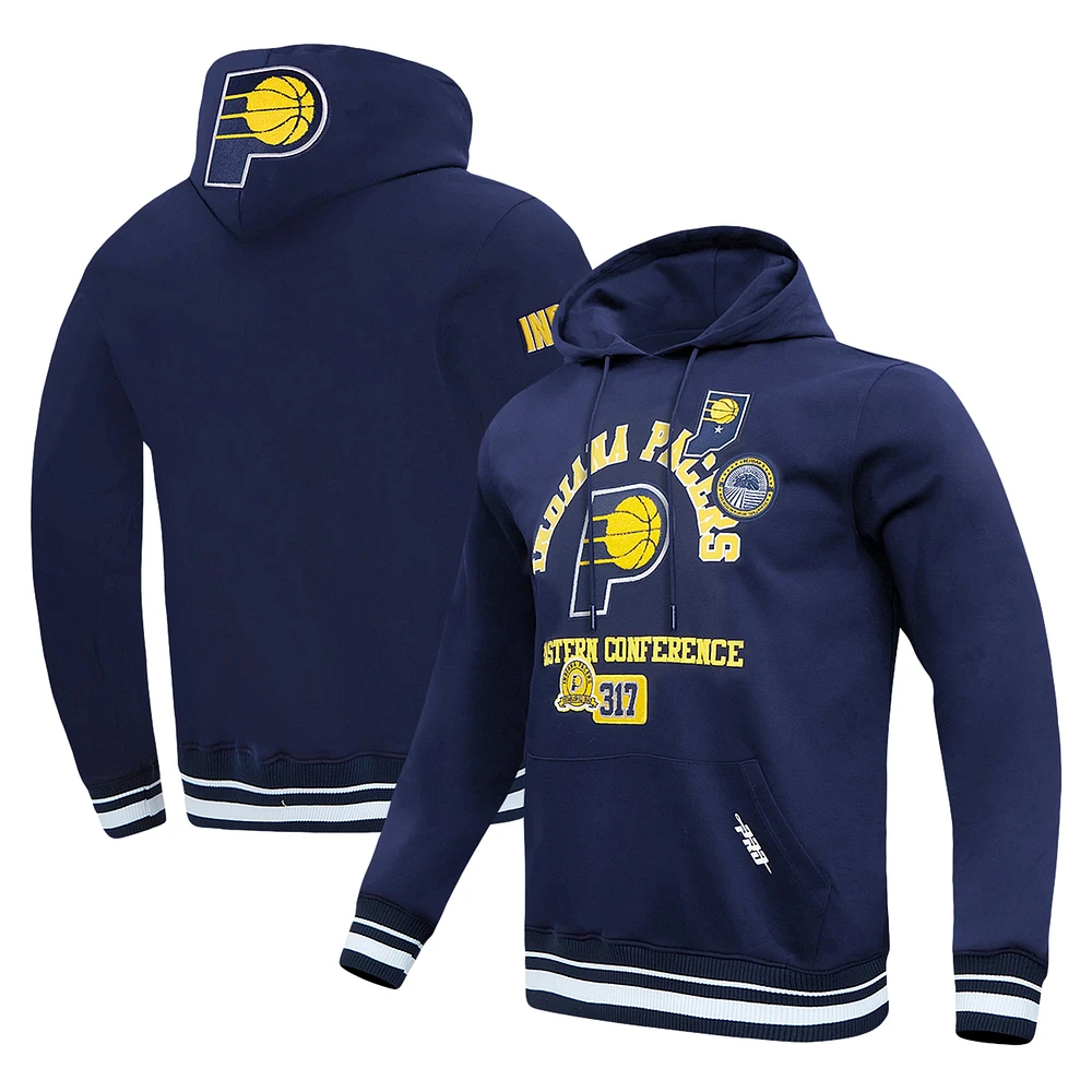 Men's Pro Standard Navy Indiana Pacers Area Code Pullover Hoodie