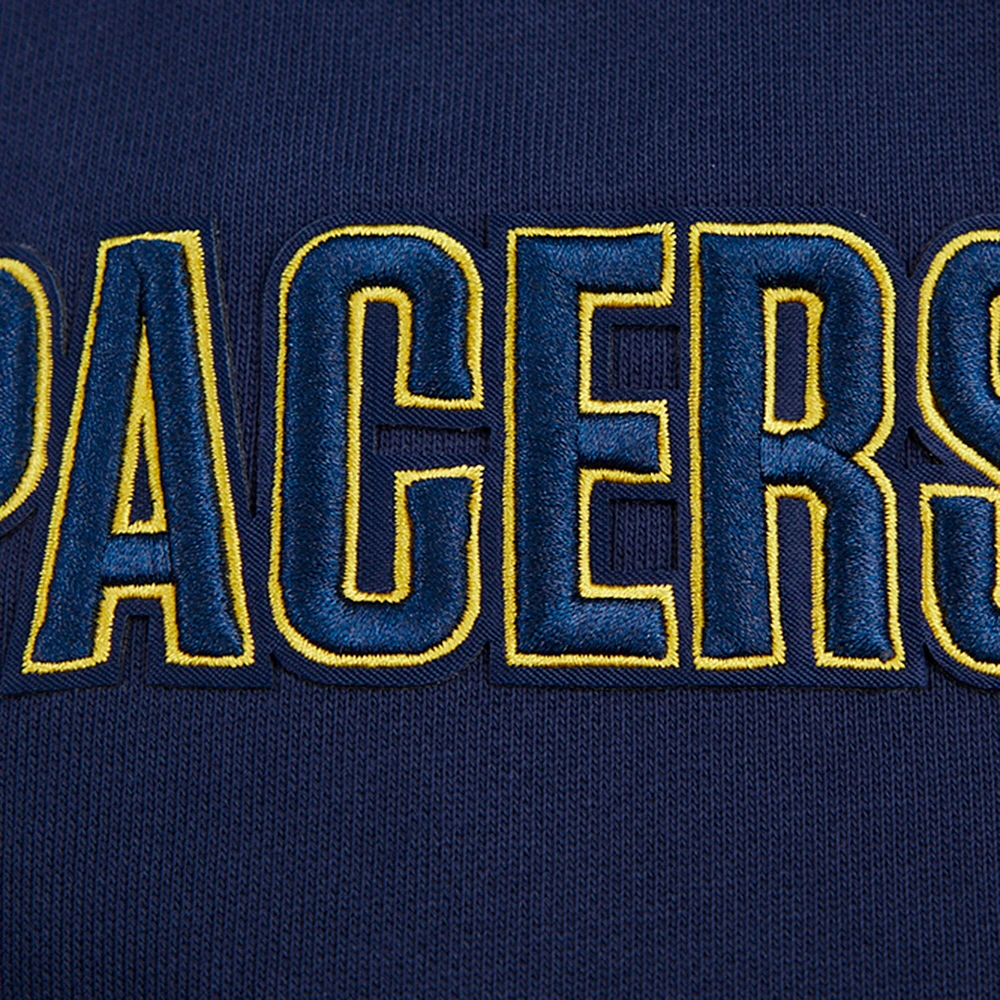 Men's Pro Standard Navy Indiana Pacers Script Tail Pullover Hoodie