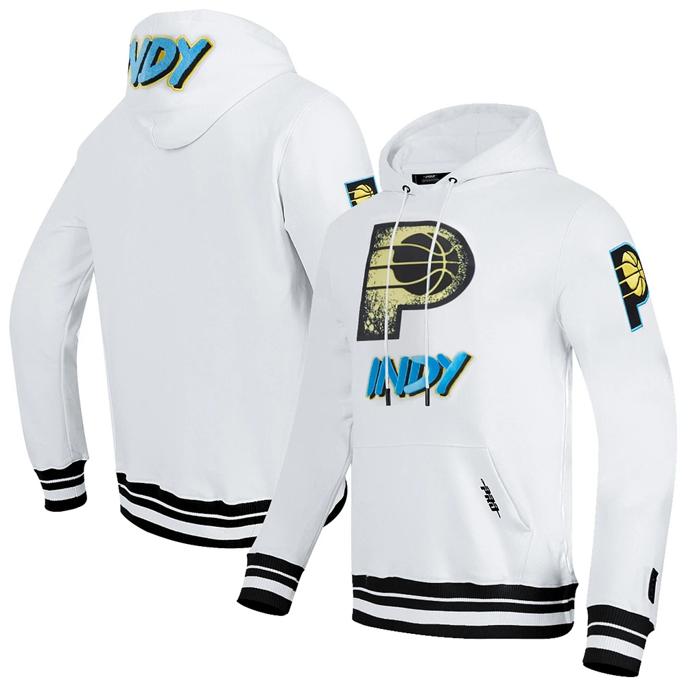 Sweat à capuche pour homme Pro Standard White Indiana Pacers 2024/25 City Edition