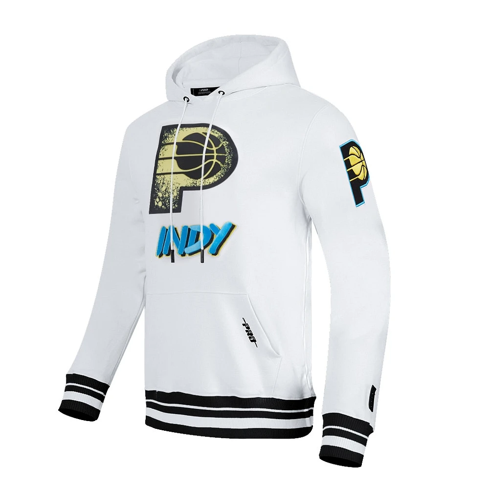 Sweat à capuche pour homme Pro Standard White Indiana Pacers 2024/25 City Edition