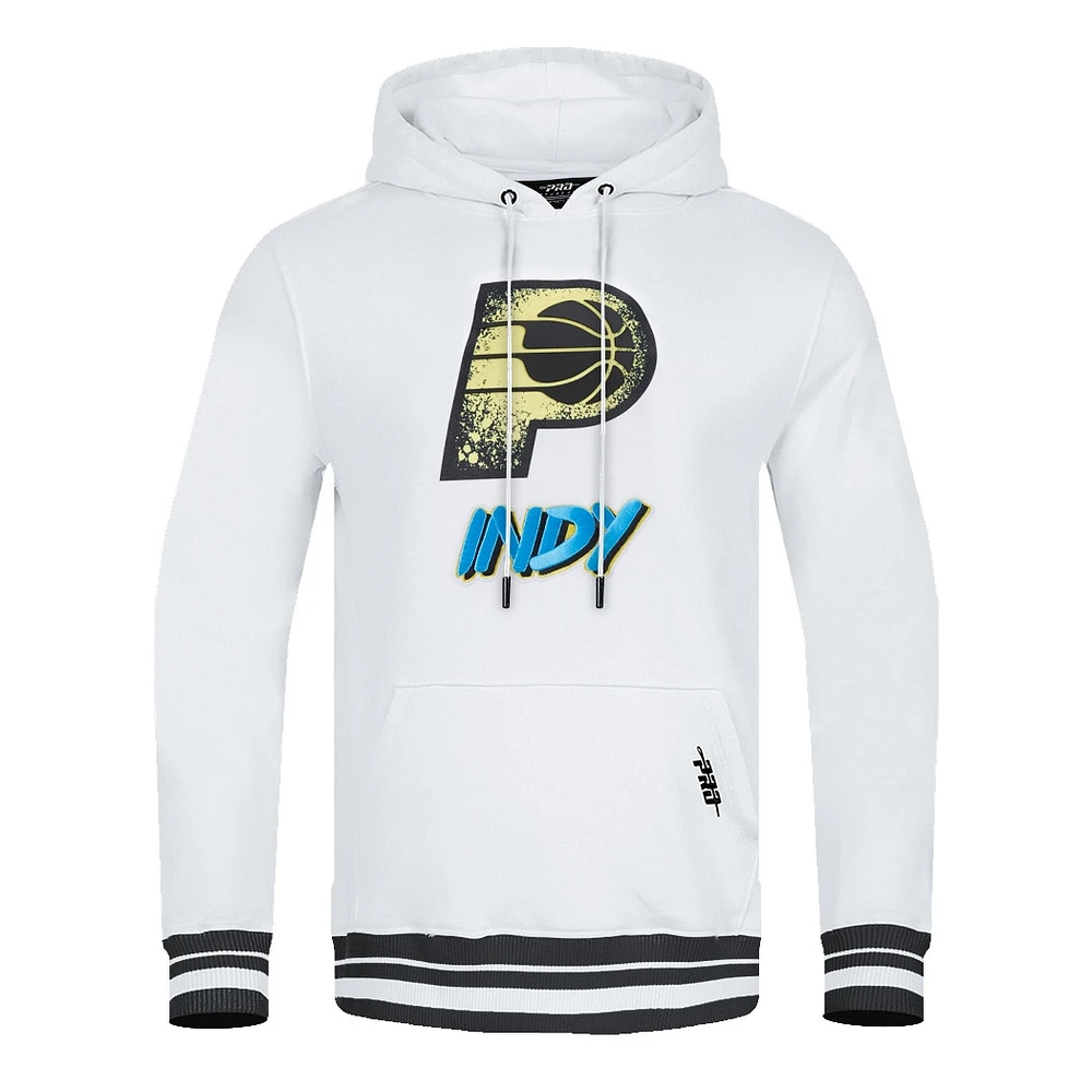 Sweat à capuche pour homme Pro Standard White Indiana Pacers 2024/25 City Edition