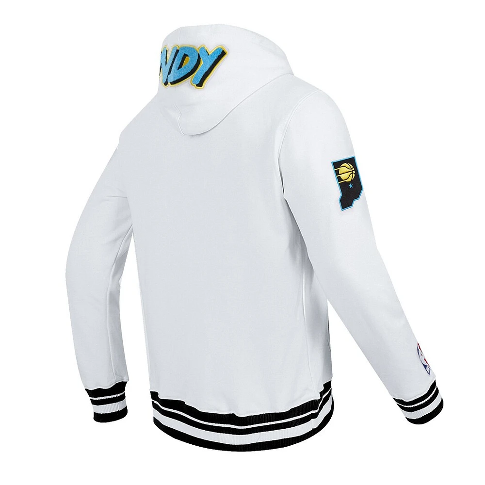 Sweat à capuche pour homme Pro Standard White Indiana Pacers 2024/25 City Edition