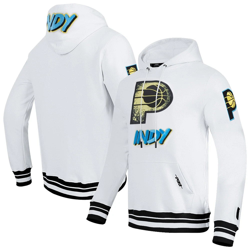 Sweat à capuche pour homme Pro Standard White Indiana Pacers 2024/25 City Edition