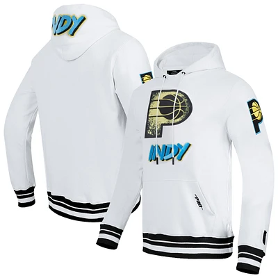 Sweat à capuche pour homme Pro Standard White Indiana Pacers 2024/25 City Edition