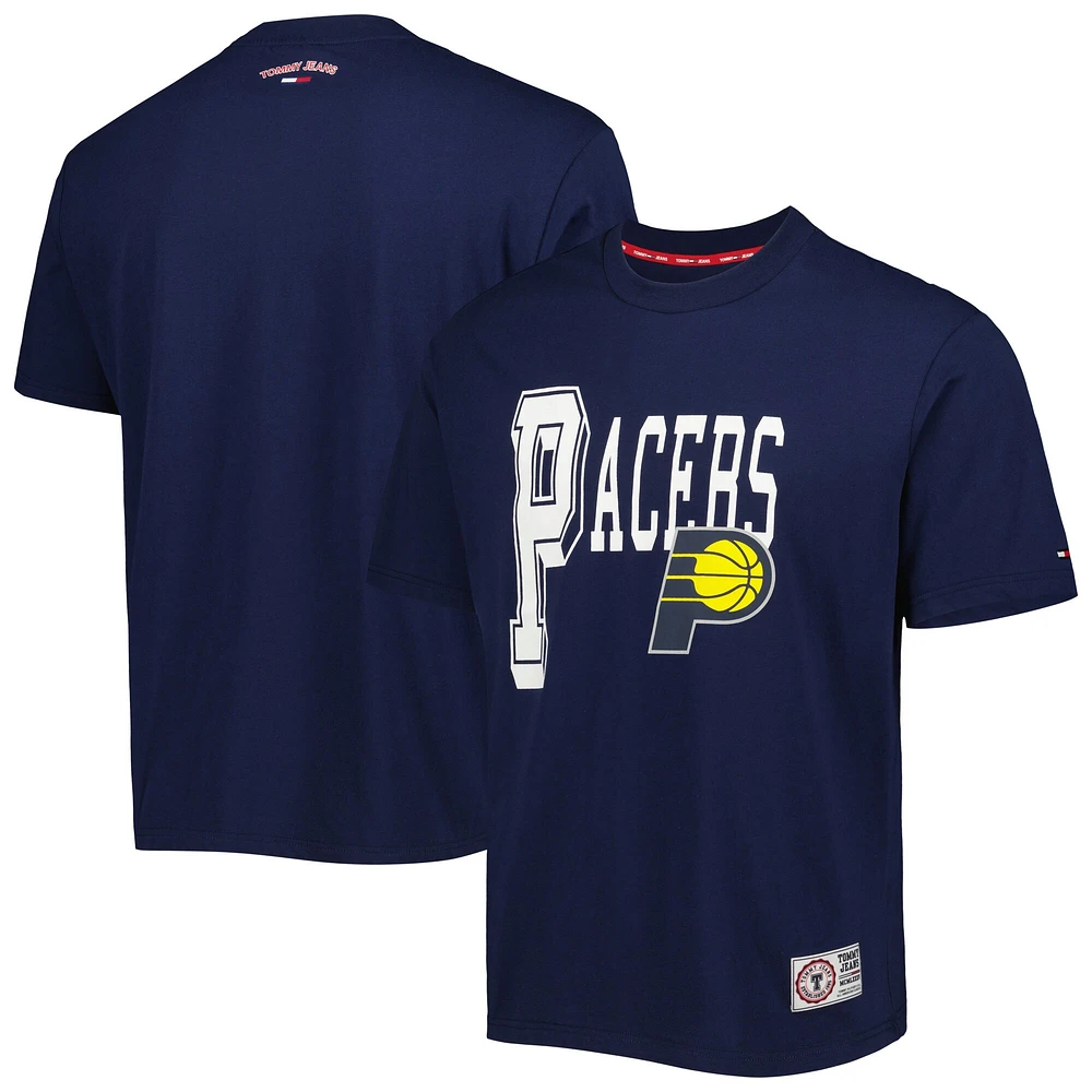 T-shirt Tommy Jeans Indiana Pacers Mel Varsity pour homme bleu marine