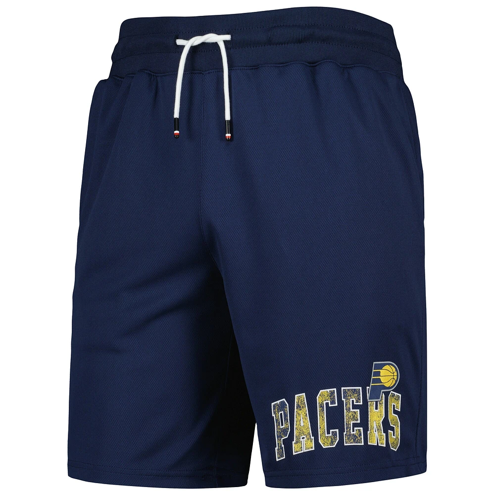 Tommy Jeans - Short de basketball Indiana Pacers Mike Mesh bleu marine pour homme