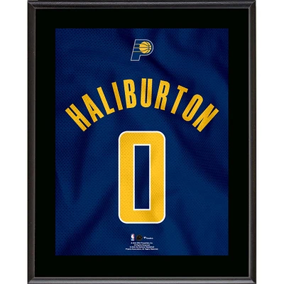 Tyrese Haliburton Indiana Pacers 10.5" x 13" Jersey Number Sublimated Player Plaque