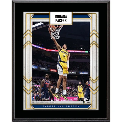 Plaque de joueur sublimée Tyrese Haliburton Indiana Pacers 10,5" x 13"