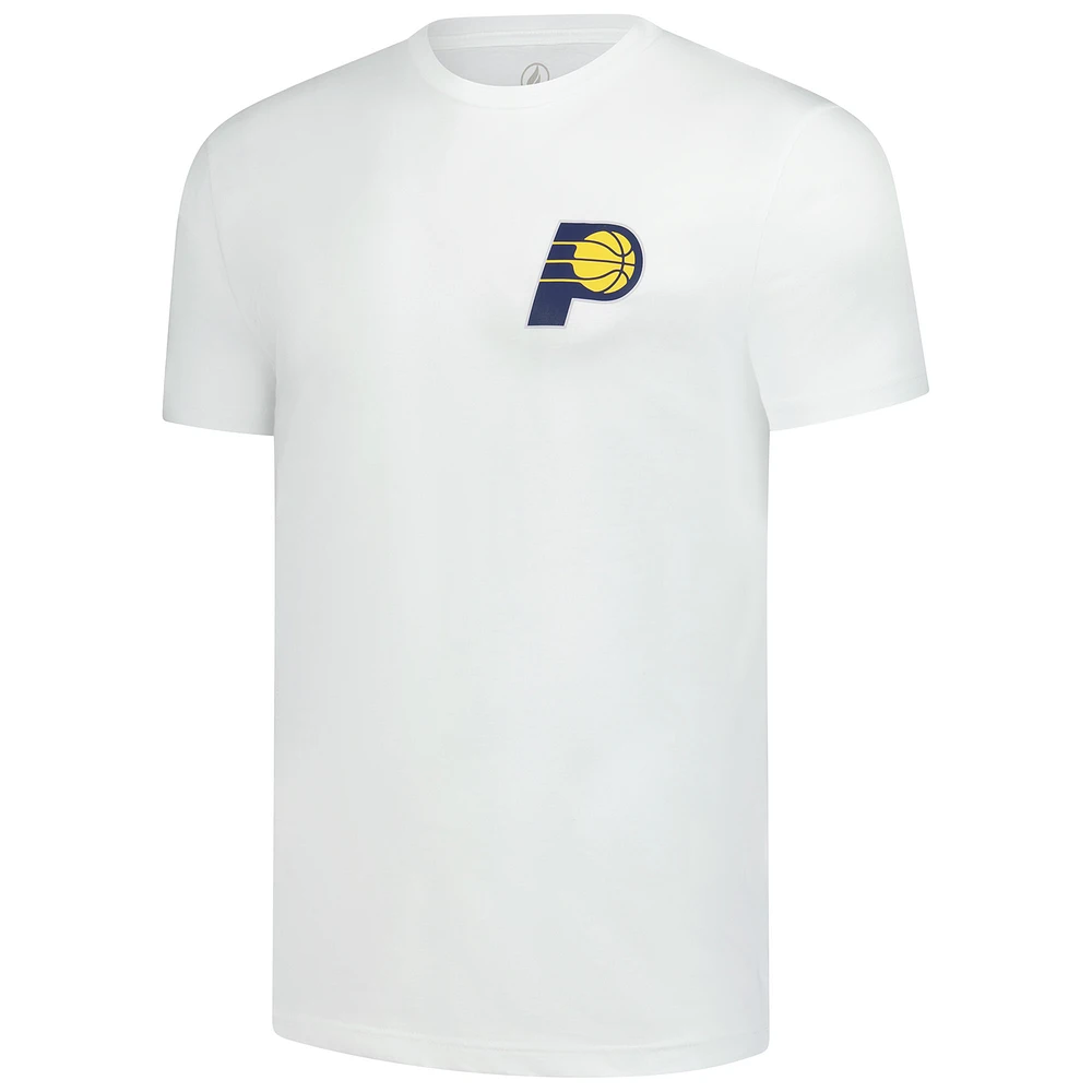 Unisex FISLL  White Indiana Pacers Burst Logo T-Shirt
