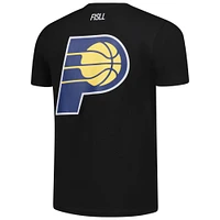 T-shirt unisexe FISLL noir avec logo surdimensionné des Indiana Pacers