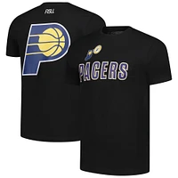 T-shirt unisexe FISLL noir avec logo surdimensionné des Indiana Pacers