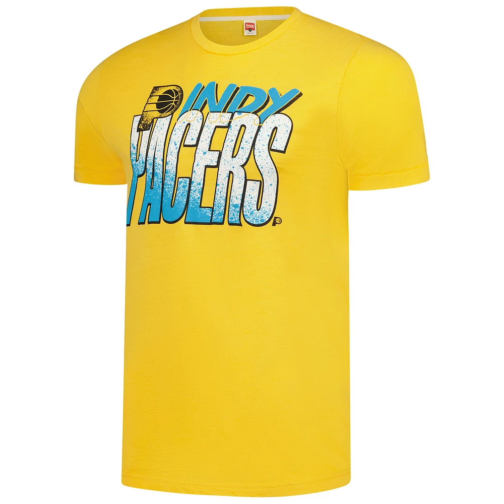 Unisex Homage  Gold Indiana Pacers Hometown Edition Tri-Blend T-Shirt