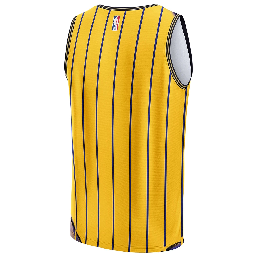 Maillot unisexe NBA & KidSuper Studios by Fanatics Gold Indiana Pacers Hometown