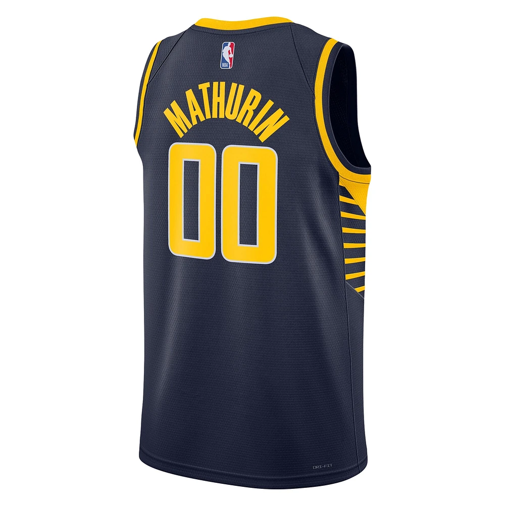 Unisex Nike Bennedict Mathurin Navy Indiana Pacers Swingman Jersey - Icon Edition