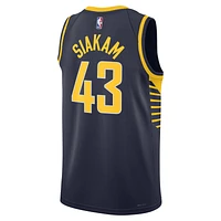 Unisex Nike Pascal Siakam Navy Indiana Pacers Swingman Jersey - Icon Edition