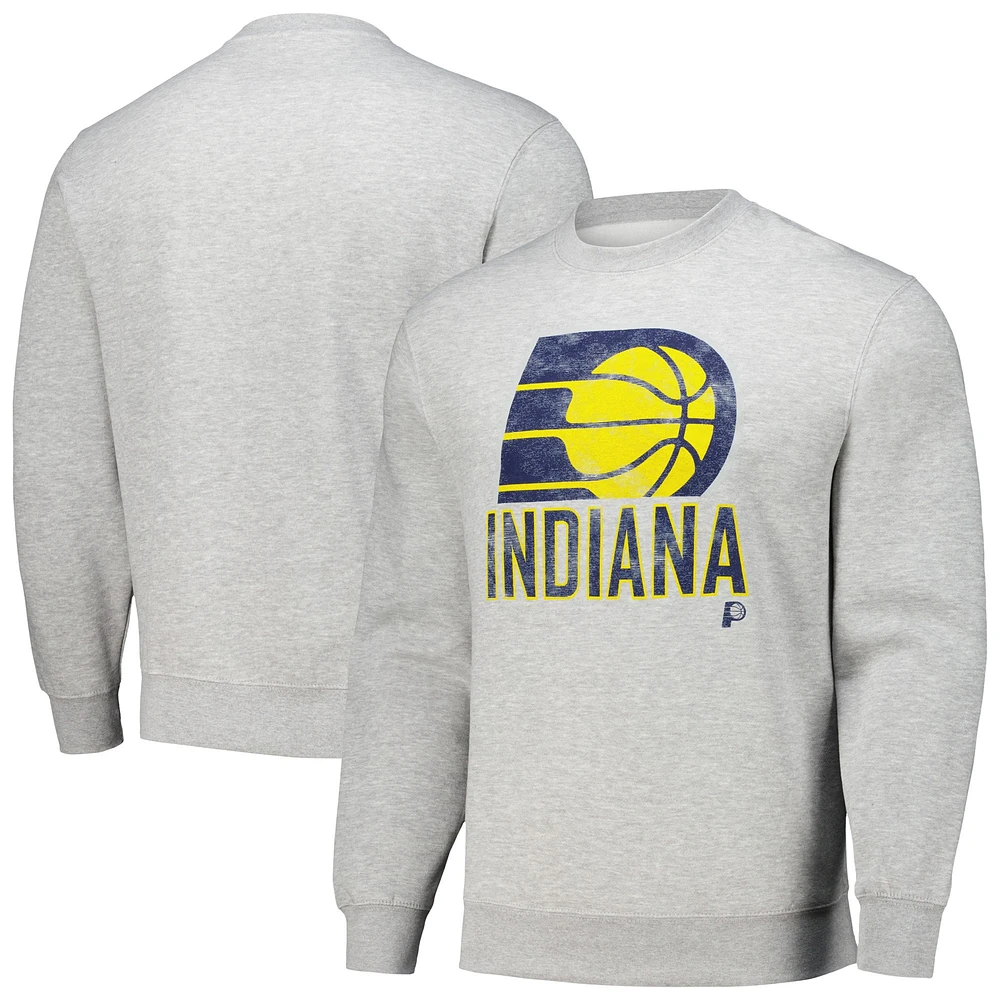 Unisex Stadium Essentials Heather Gray Indiana Pacers Hometown Pullover Sweatshirt