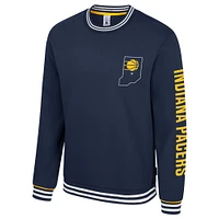 Unisex Stadium Essentials Navy Indiana Pacers Half-Time 2 Pullover Sweatshirt