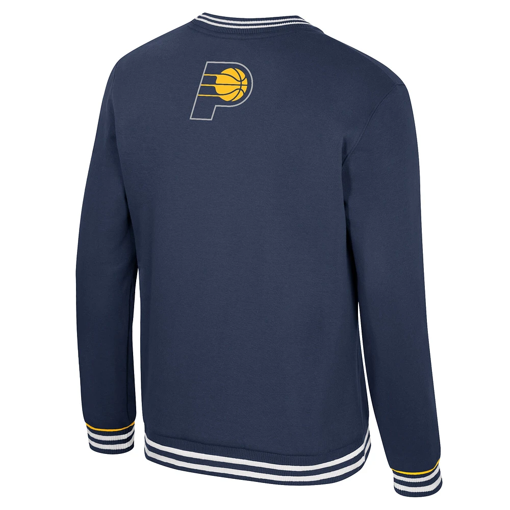 Unisex Stadium Essentials Navy Indiana Pacers Half-Time 2 Pullover Sweatshirt