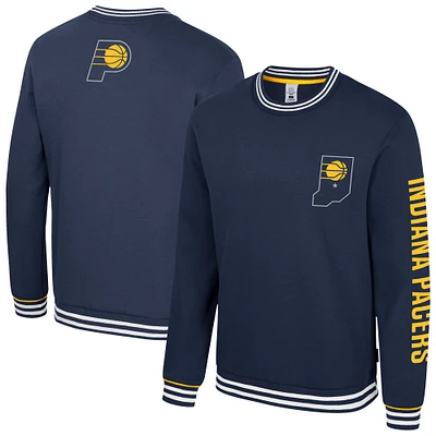 Unisex Stadium Essentials Navy Indiana Pacers Half-Time 2 Pullover Sweatshirt