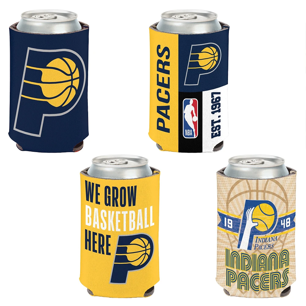 WinCraft Indiana Pacers 4-Pack 12oz. Can Cooler Set