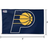 WinCraft Indiana Pacers Single-Sided 3' x 5' Deluxe Team Logo Flag