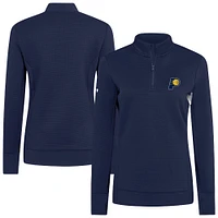 Women's Levelwear  Navy Indiana Pacers Cushion Quarter-Zip Pullover