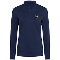 Women's Levelwear  Navy Indiana Pacers Cushion Quarter-Zip Pullover