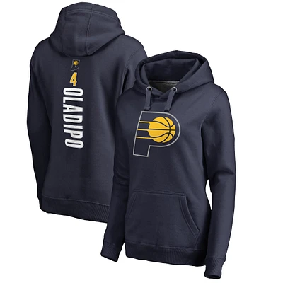 Sweat à capuche Fanatics Victor Oladipo pour femmes, bleu marine, Indiana Pacers Backer