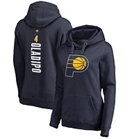 Women's Fanatics Victor Oladipo Navy Indiana Pacers Backer Pullover Hoodie