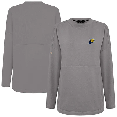 Women's Levelwear Gray Indiana Pacers Beaudry Pullover Sweatshirt