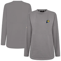 Women's Levelwear Gray Indiana Pacers Beaudry Pullover Sweatshirt
