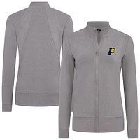 Women's Levelwear Gray Indiana Pacers Shine Full-Zip Jacket