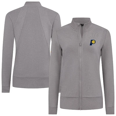 Women's Levelwear Gray Indiana Pacers Shine Full-Zip Jacket