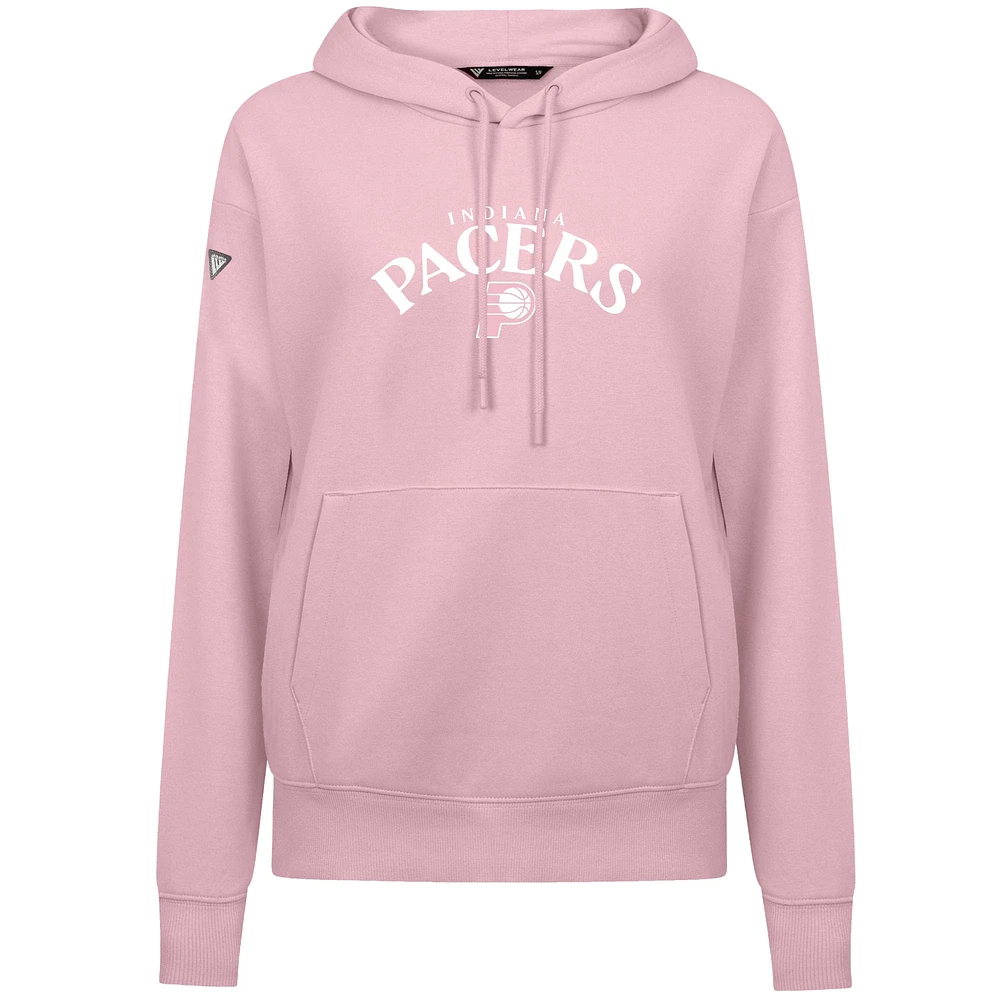 Women's Levelwear  Light Pink Indiana Pacers Mother's Day Adorn Arched Pullover Hoodie
