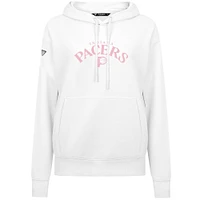 Women's Levelwear  White Indiana Pacers Mother's Day Adorn Arched Pullover Hoodie