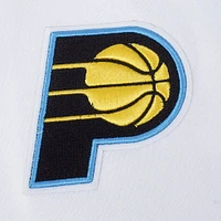 Women's Pro Standard White Indiana Pacers 2024/25 City Edition Chenille Applique Cropped Pullover Hoodie