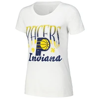 T-shirt blanc Stadium Essentials Sky High pour femmes des Indiana Pacers