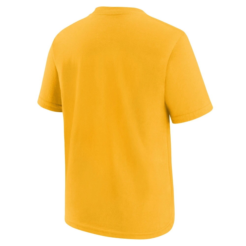 Youth Jordan Brand Gold Indiana Pacers Essential Cities T-Shirt