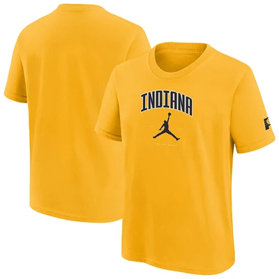Youth Jordan Brand Gold Indiana Pacers Essential Cities T-Shirt