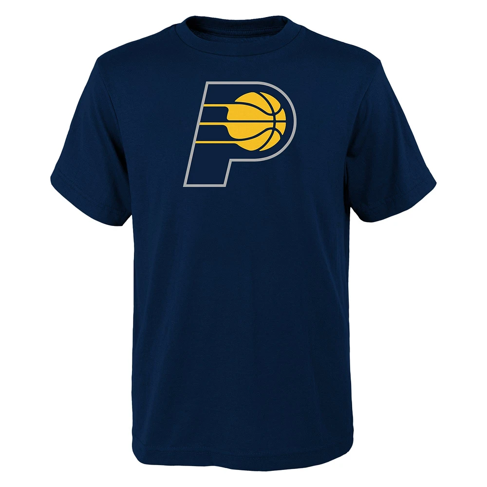 T-shirt bleu marine avec logo principal des Indiana Pacers pour jeunes