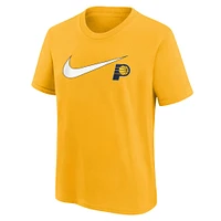 T-shirt Nike doré pour jeunes des Indiana Pacers Swoosh