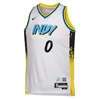 Maillot de joueur Nike Tyrese Haliburton Swingman blanc Indiana Pacers 2024/25 pour jeune - Édition City