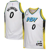 Maillot de joueur Nike Tyrese Haliburton Swingman blanc Indiana Pacers 2024/25 pour jeune - Édition City