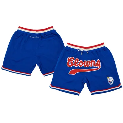 Men's Rings & Crwns Royal Indianapolis Clowns Replica Mesh Shorts