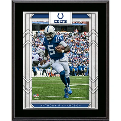 Plaque de joueur sublimée Anthony Richardson Indianapolis Colts 10,5" x 13"