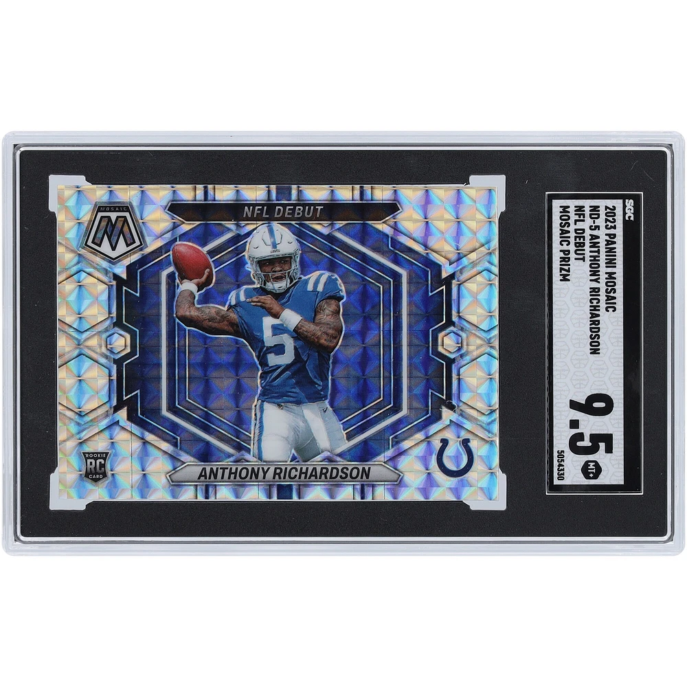Anthony Richardson Indianapolis Colts 2023 Panini Mosaic Mosaic Prizm #ND-5 SGC authentifié 9.5 Rookie Card