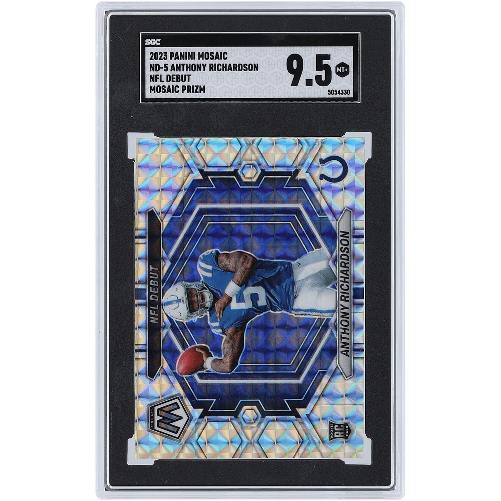 Anthony Richardson Indianapolis Colts 2023 Panini Mosaic Mosaic Prizm #ND-5 SGC authentifié 9.5 Rookie Card